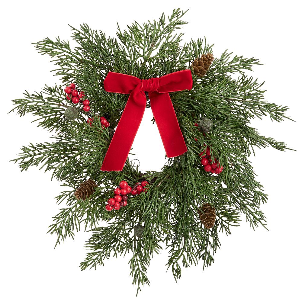7" Pine Cone & Pine Mini Wreath