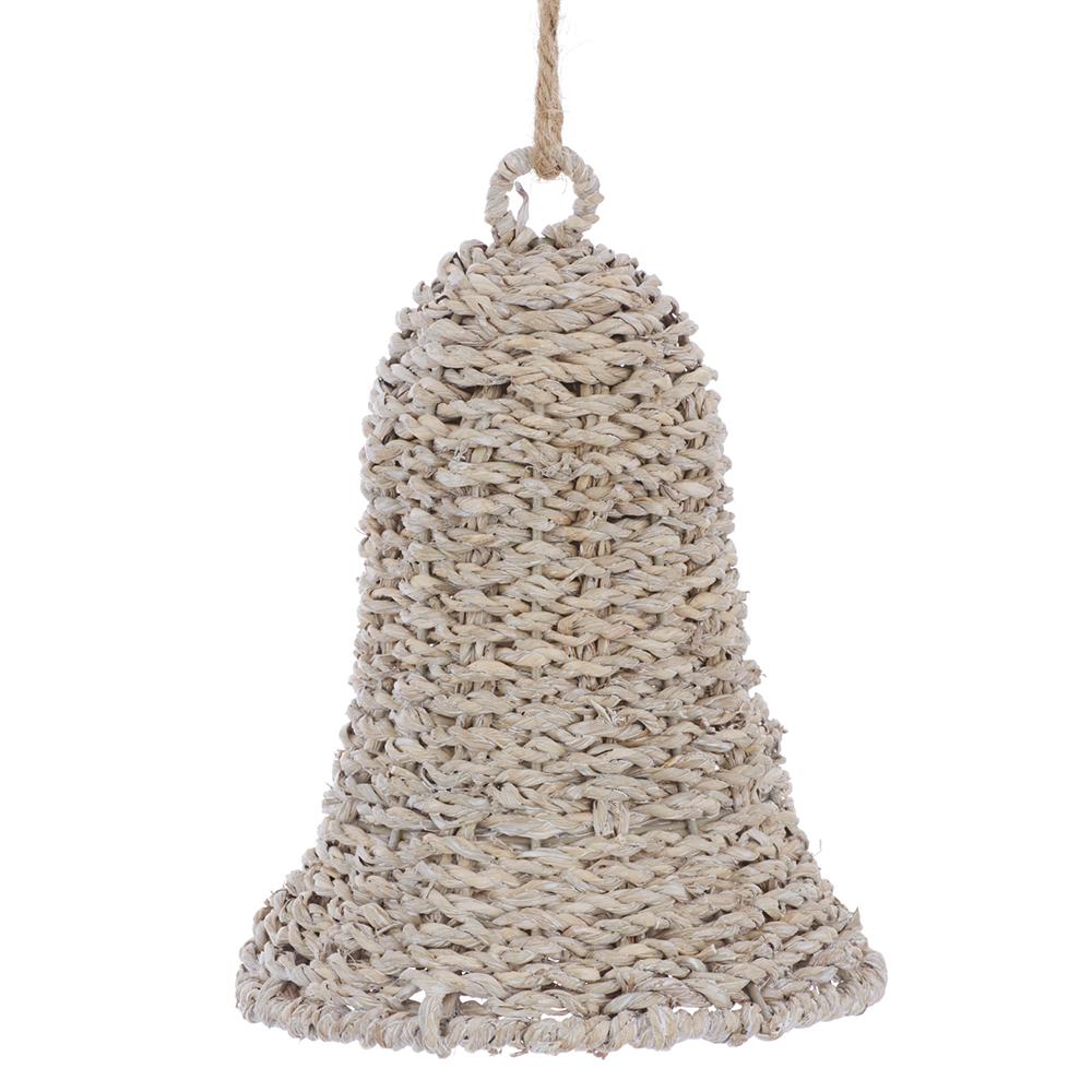 7.5" Rattan Bell Ornament
