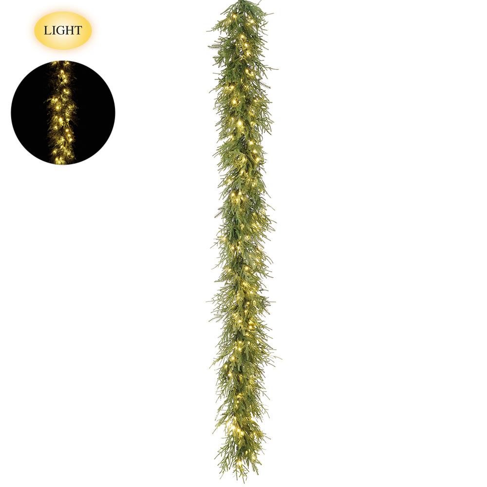 Willow Pine Garland W/ Lights