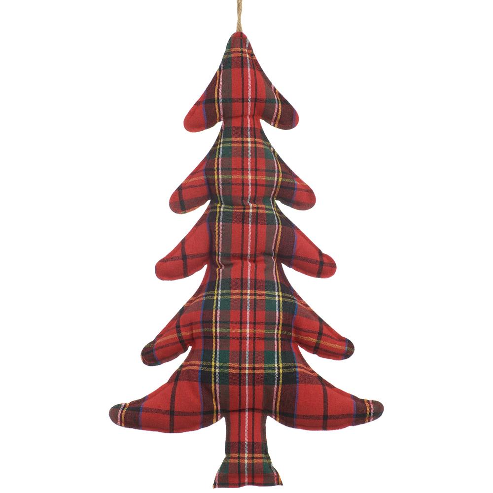 15.5" Plaid Tree Ornament