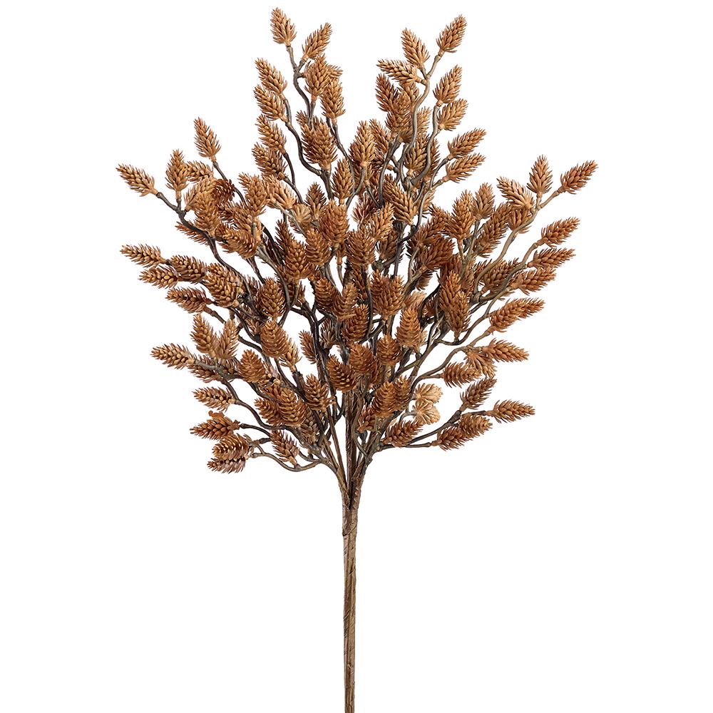 19" Green Plastic Pine Cone Bush