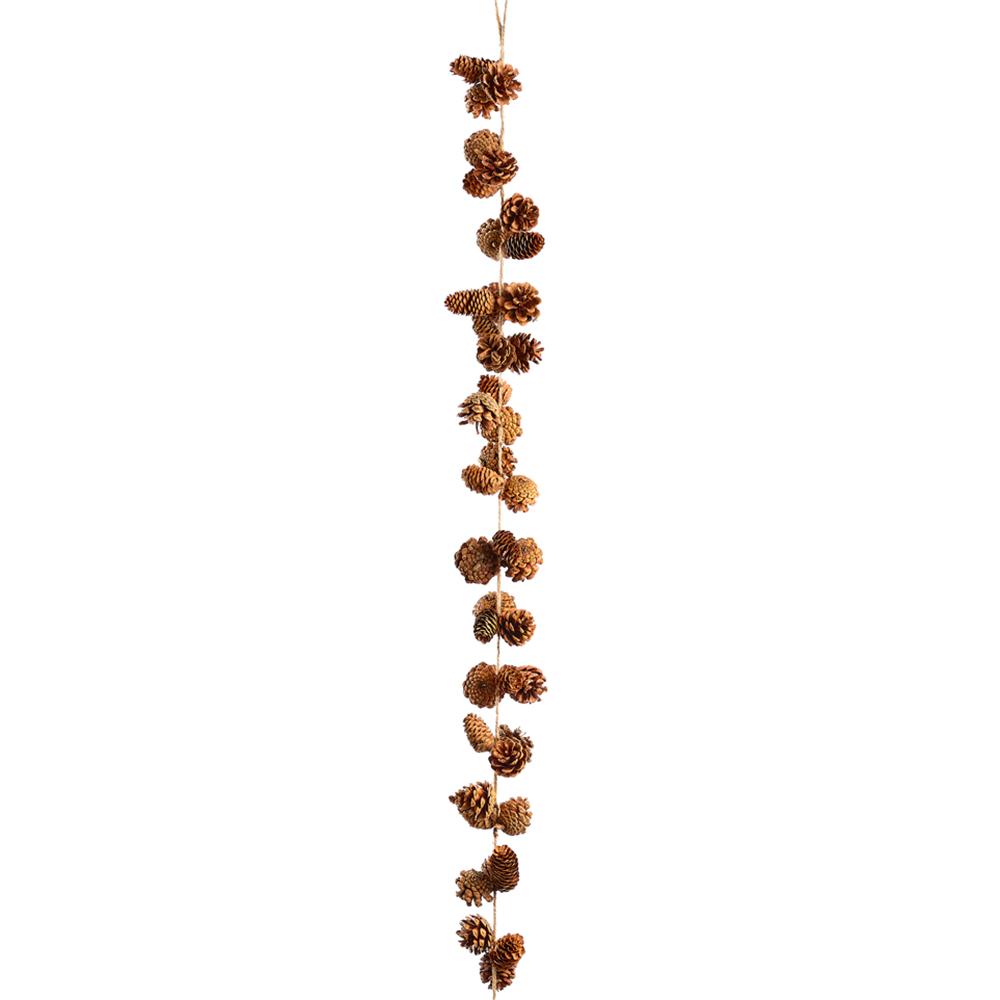 59" Brown Pine Cone Garland