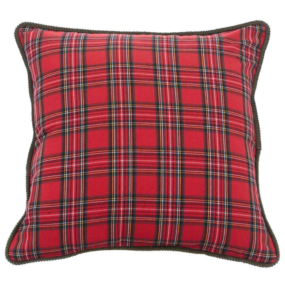 16" Plaid Pillow