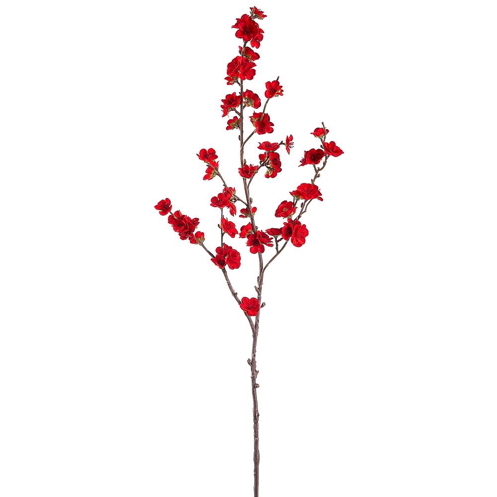 36" Velvet Plum Blossom Spray