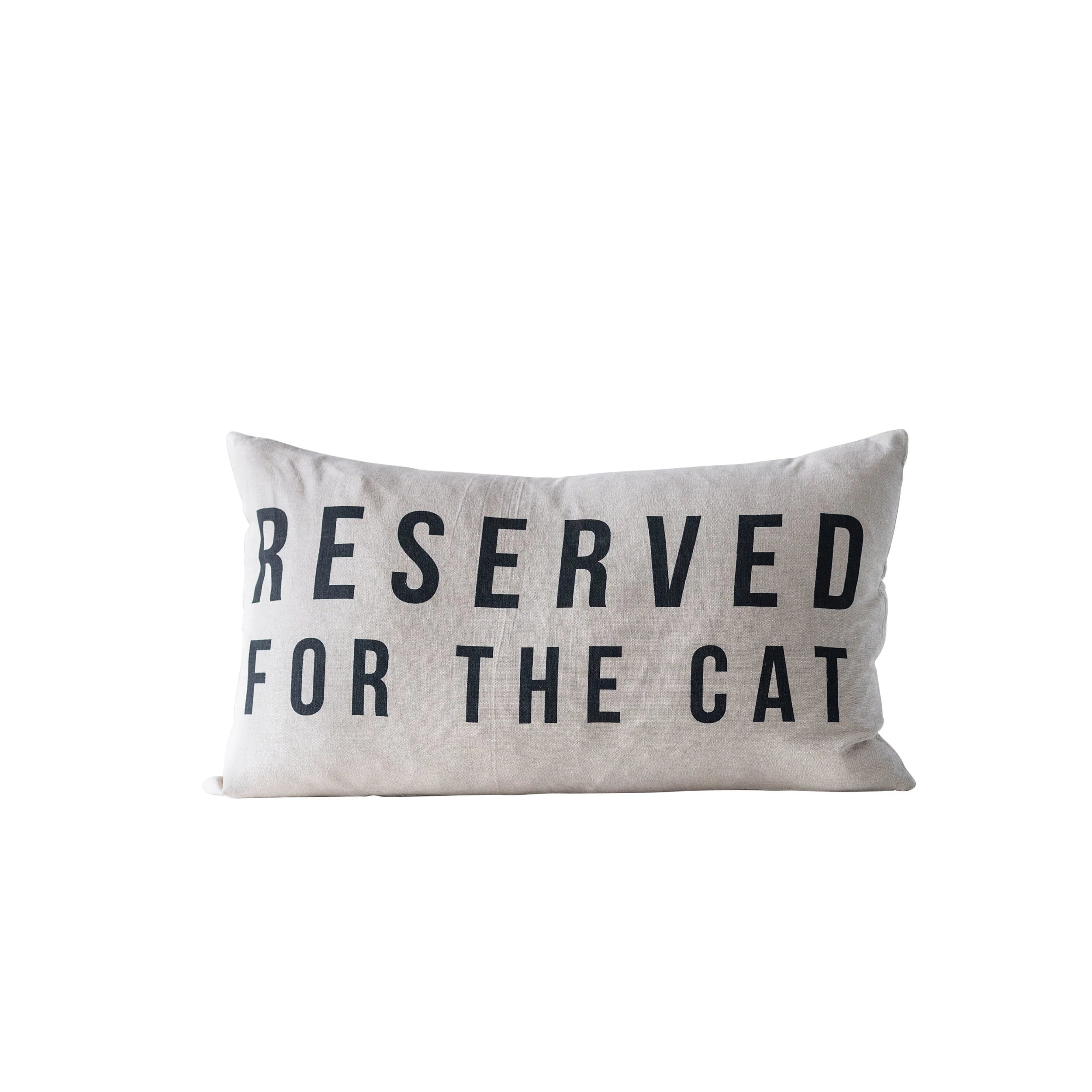 Reserved For Cat Pillow
