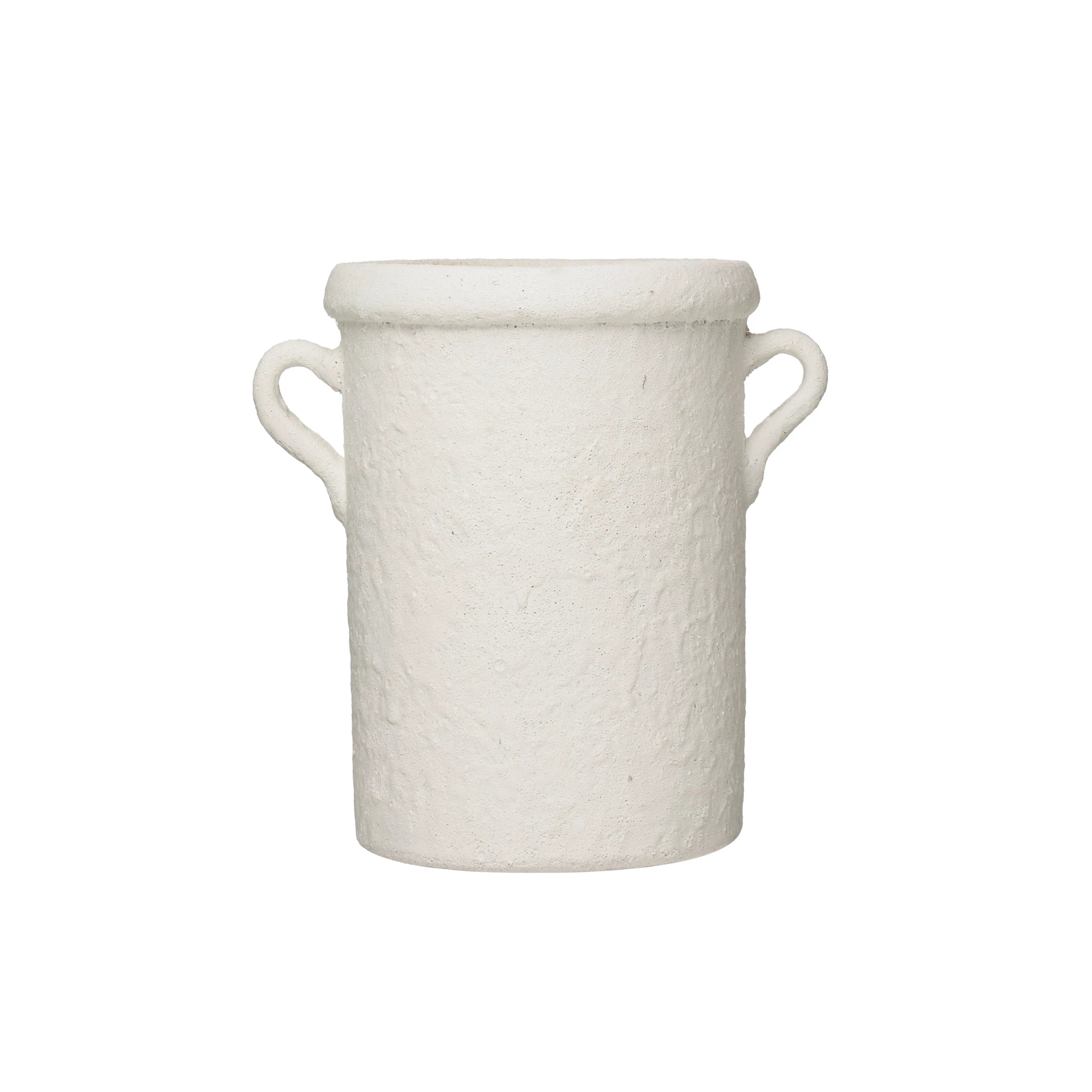 Course White Terracotta Crock with Handles