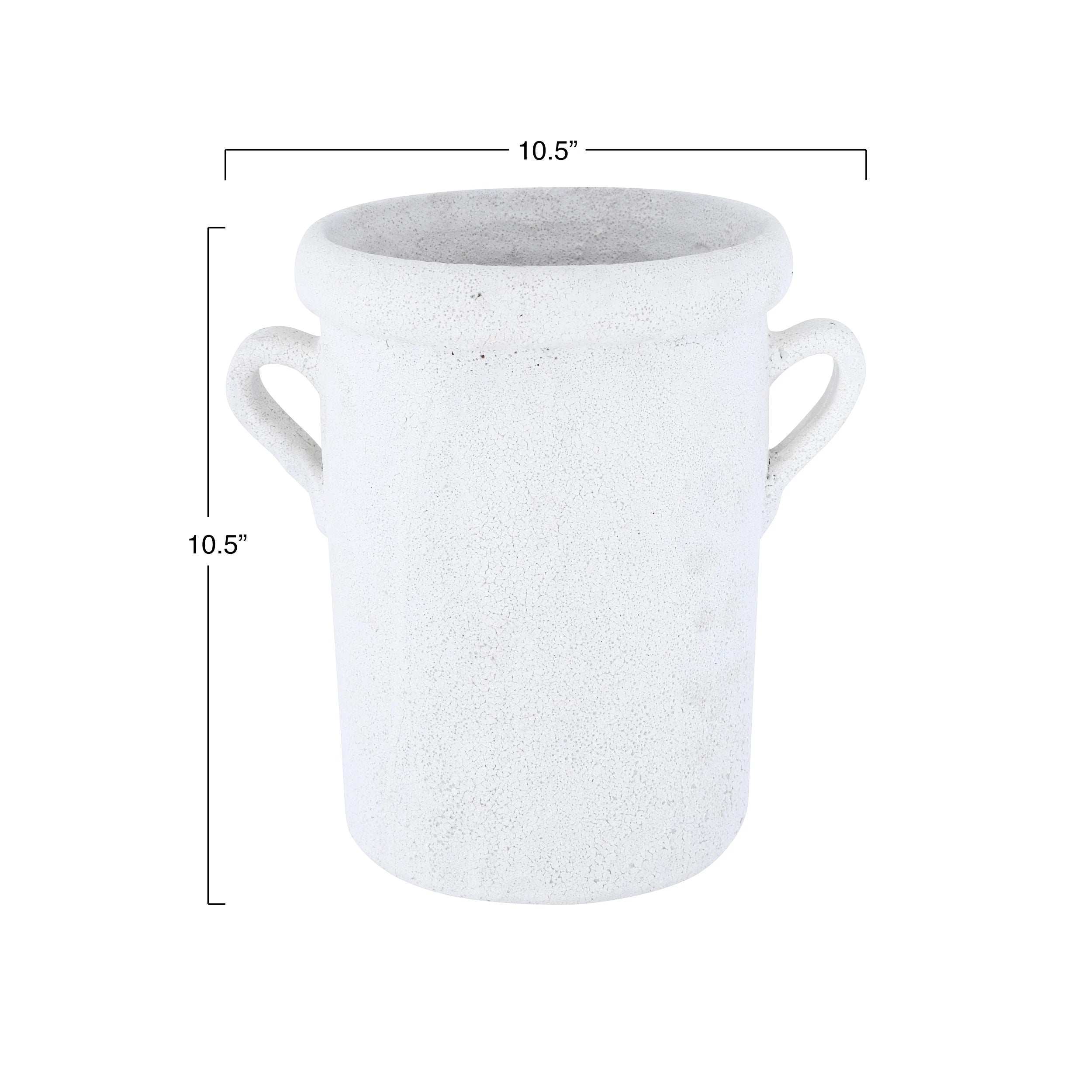 Course White Terracotta Crock with Handles