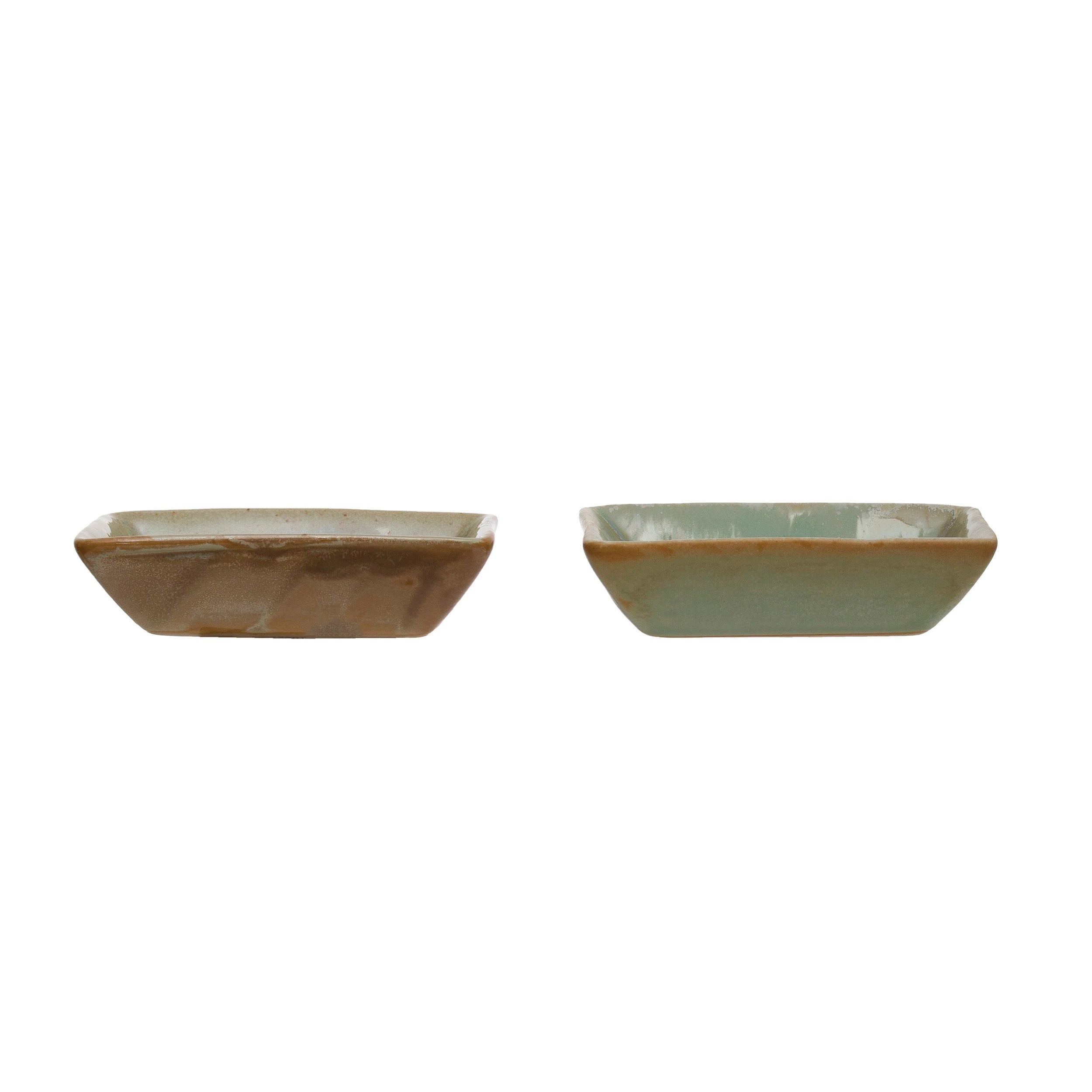 Opal-Glazed Stoneware Morsel Dish