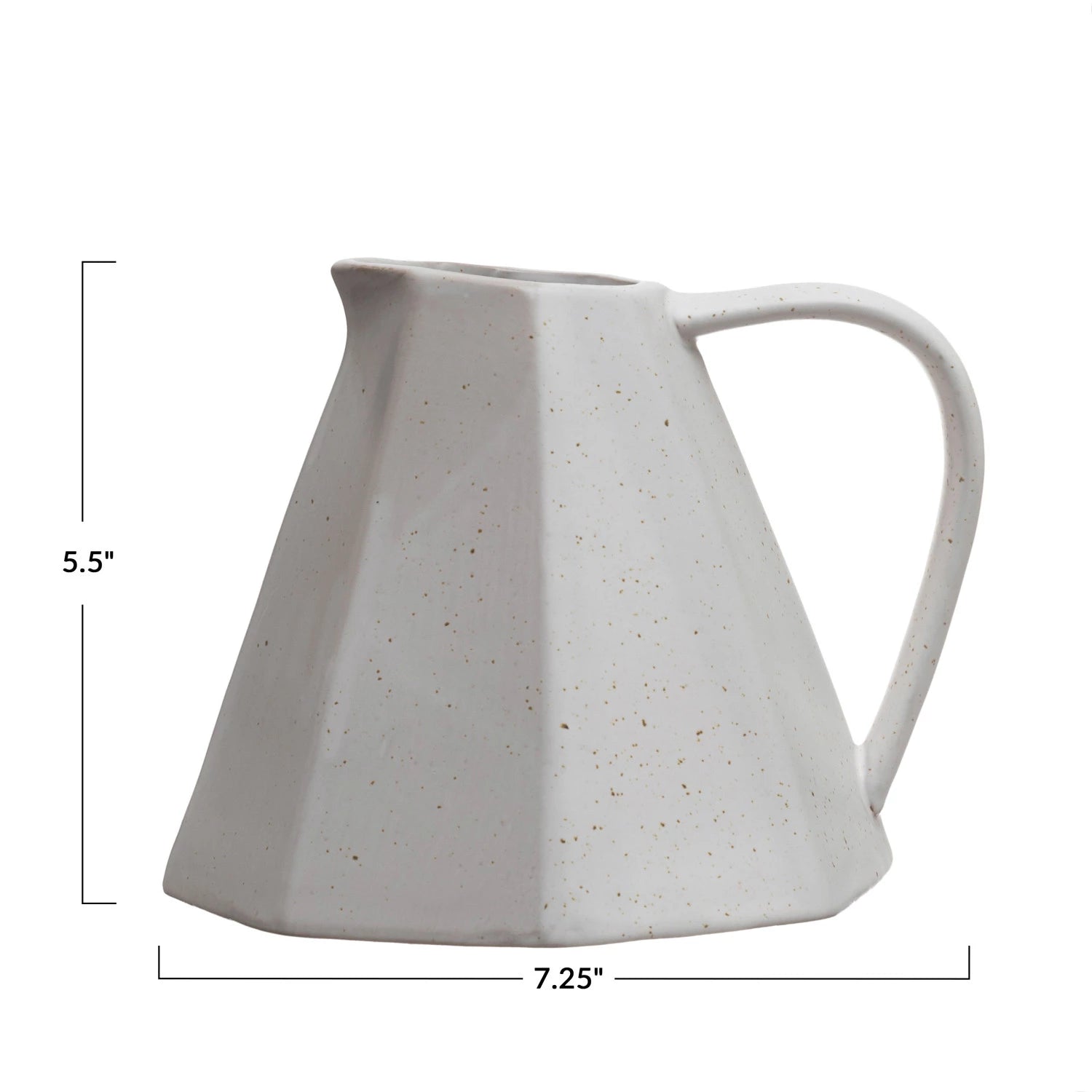 Pleated Stone Pitcher