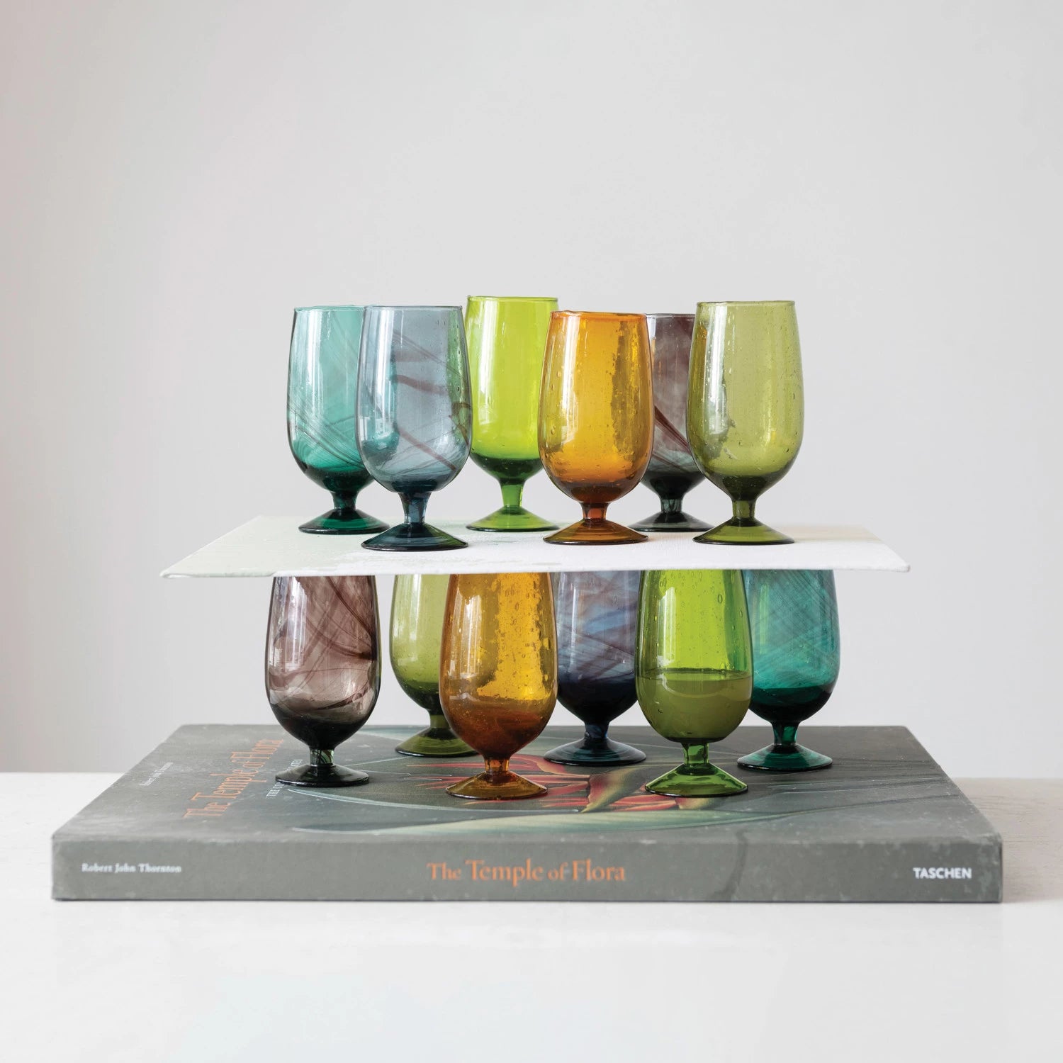 Handblown Stemmed Drinking Glasses