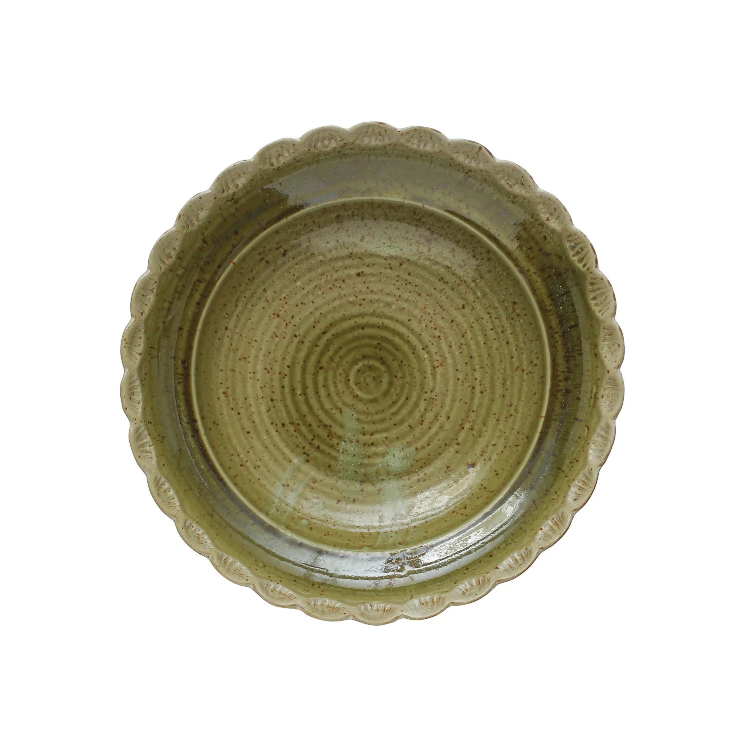 Green Scalloped SW Bowl
