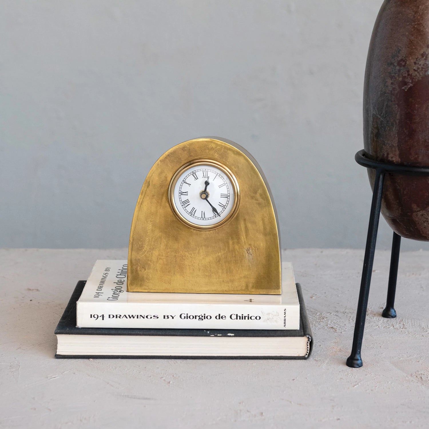 Arched Gold Mantle Clock