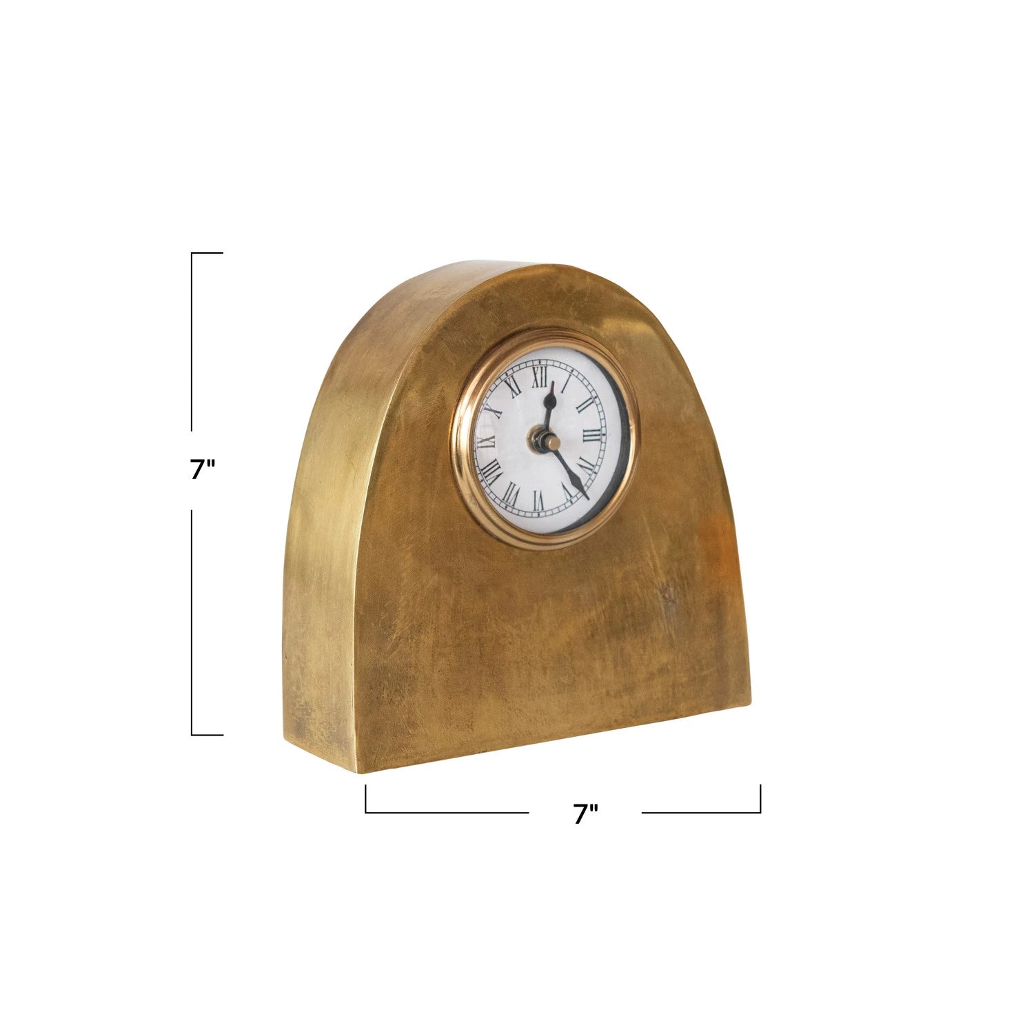 Arched Gold Mantle Clock