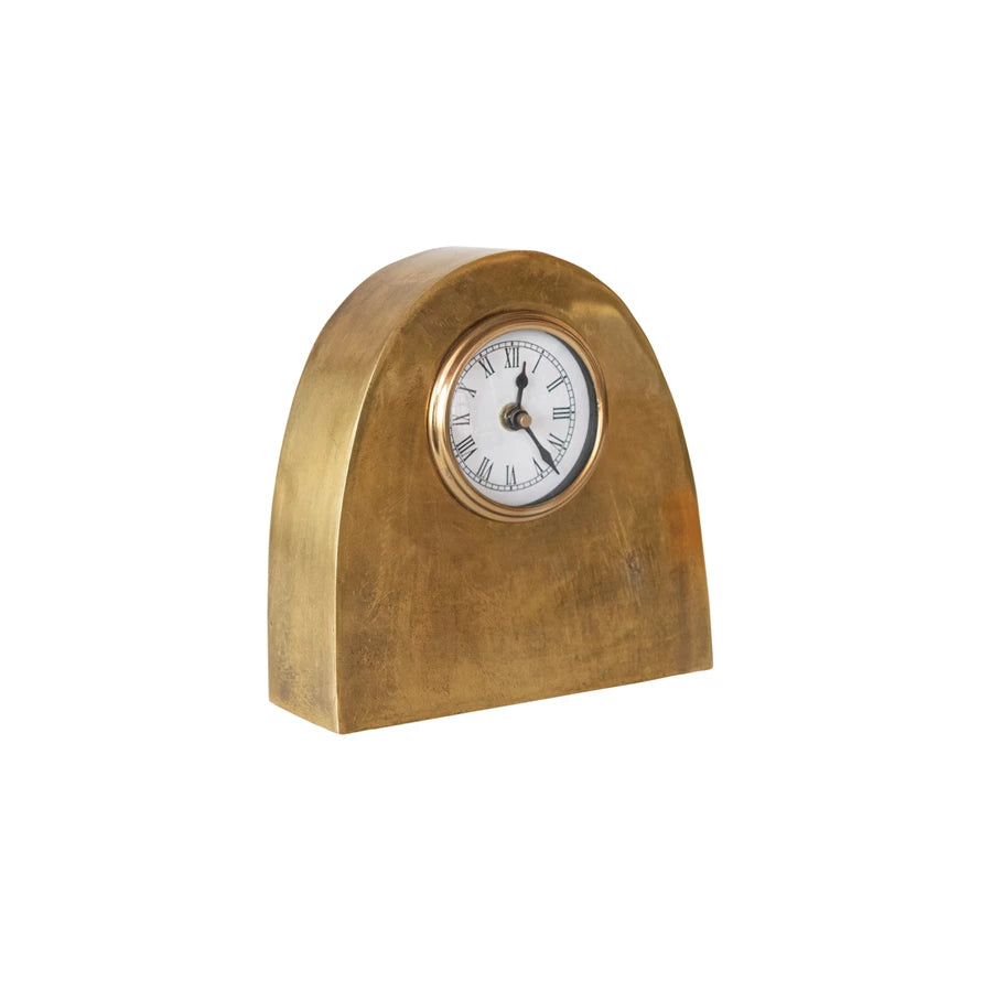 Arched Gold Mantle Clock