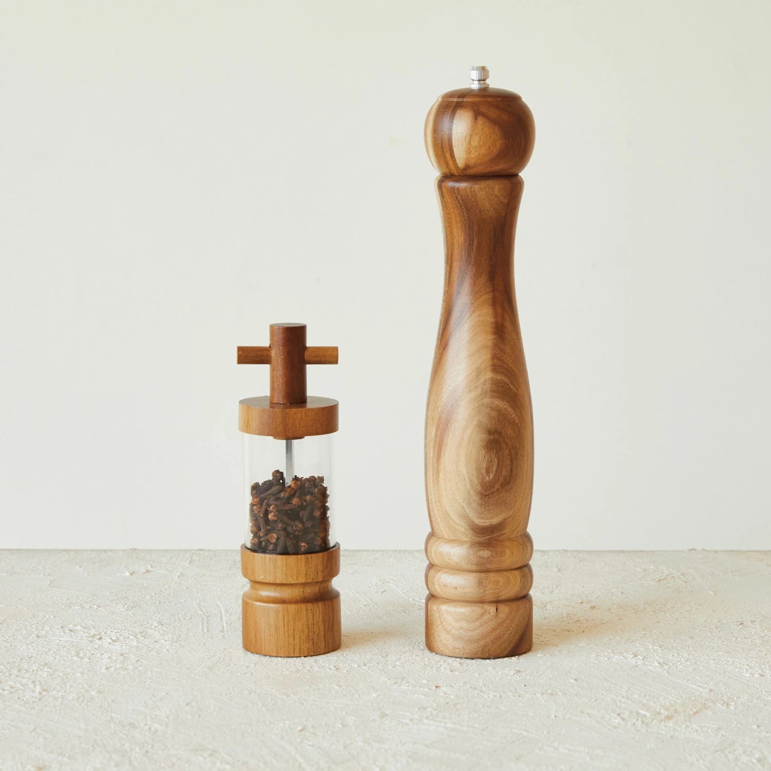 Acacia Wood & Acrylic Salt/Pepper Mill