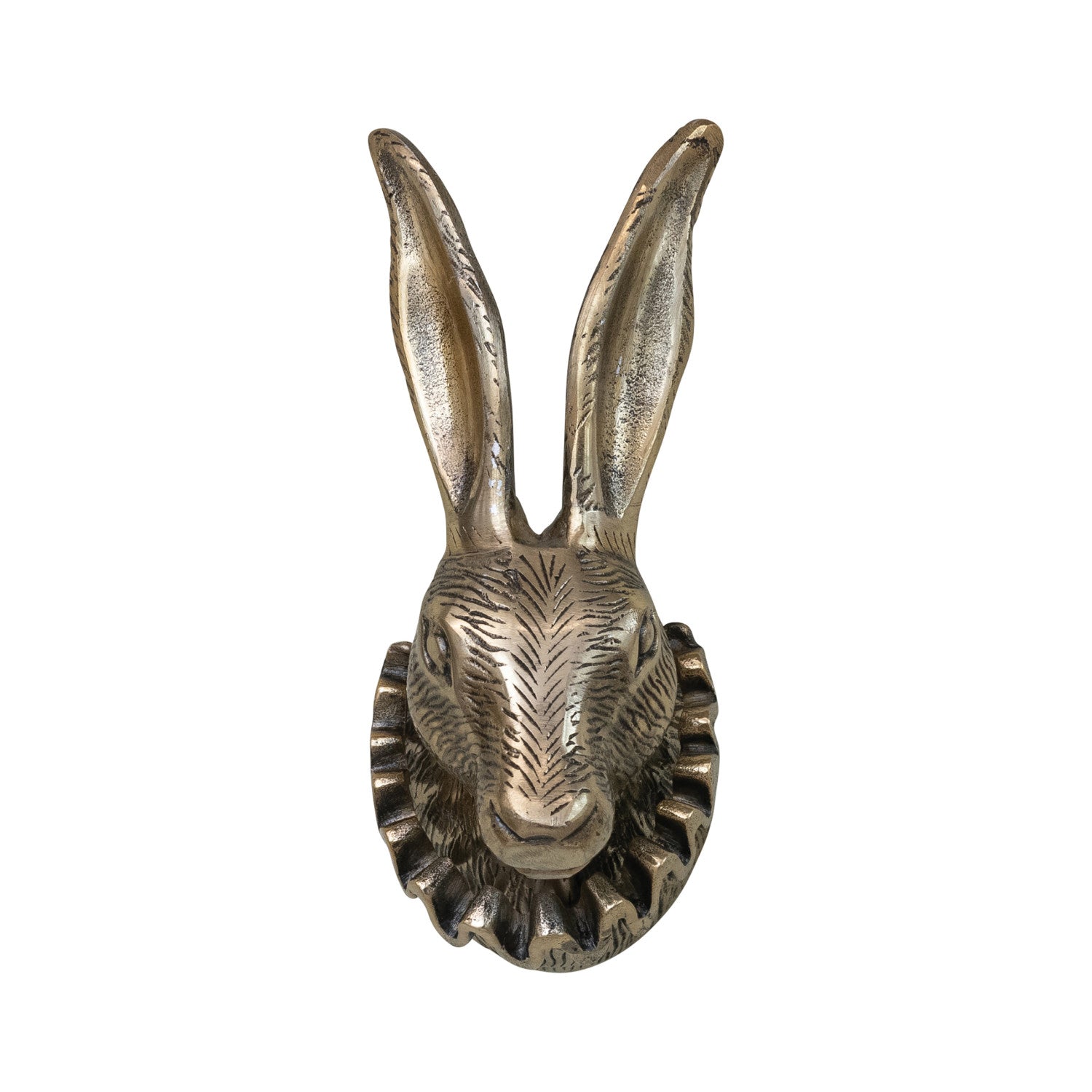 Cast Aluminum Rabbit Head Wall Décor