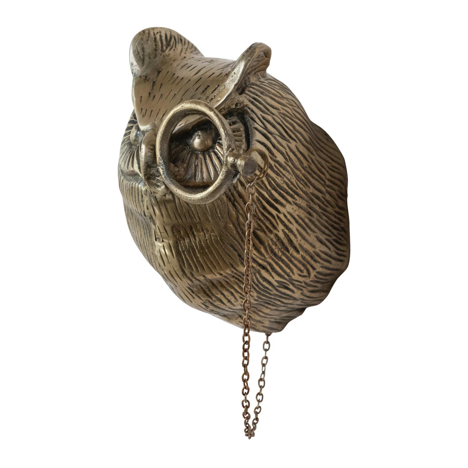 Cast Aluminum Owl Head Wall Décor
