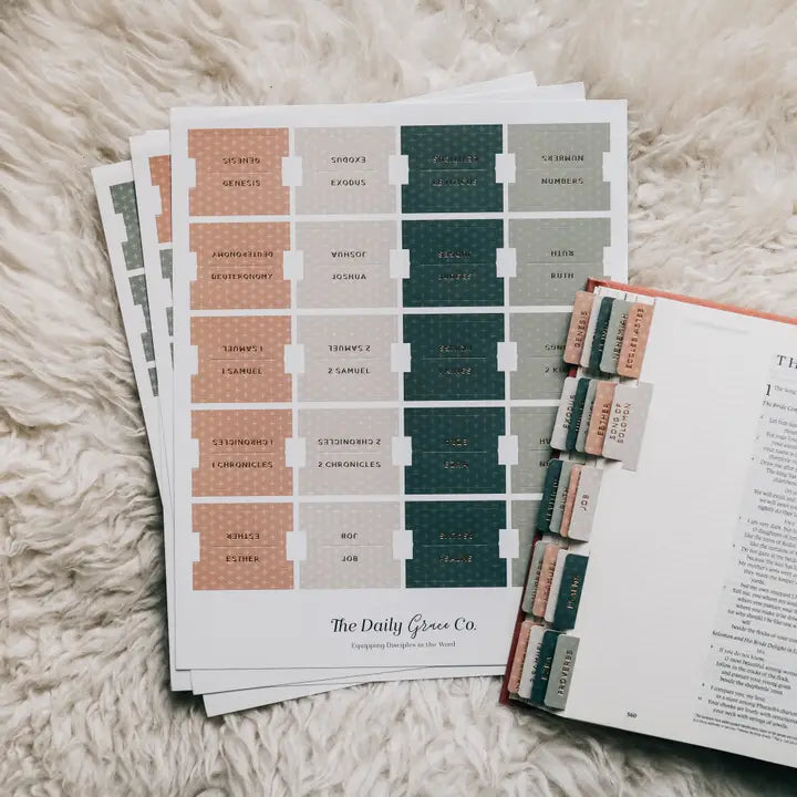 Pastel Cross Bible Tabs