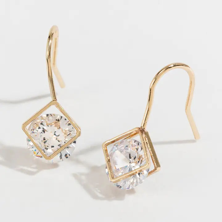 Cubic Zirconia Drop Earrings