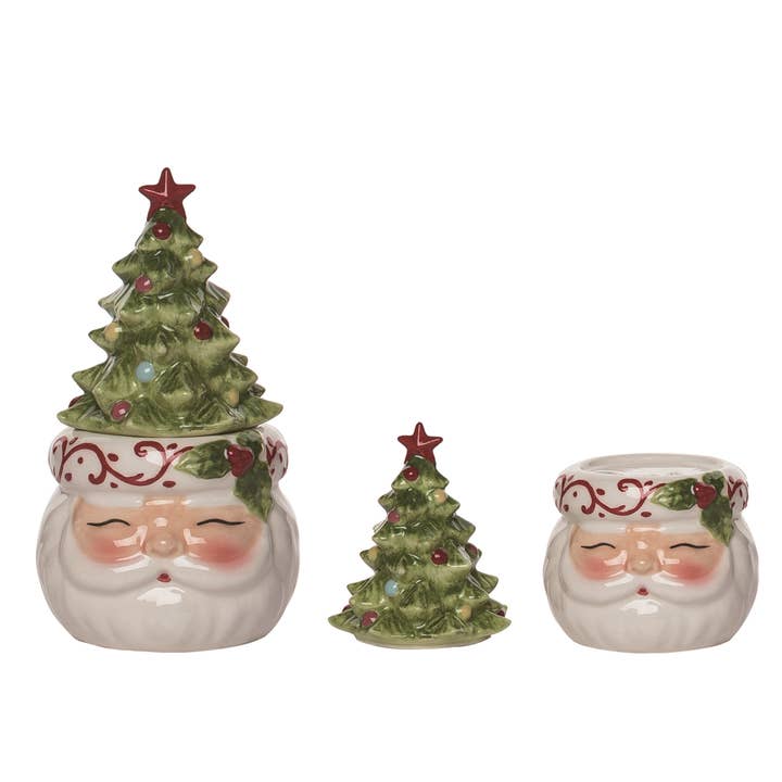 Santa Tree Salt & Pepper Shakers