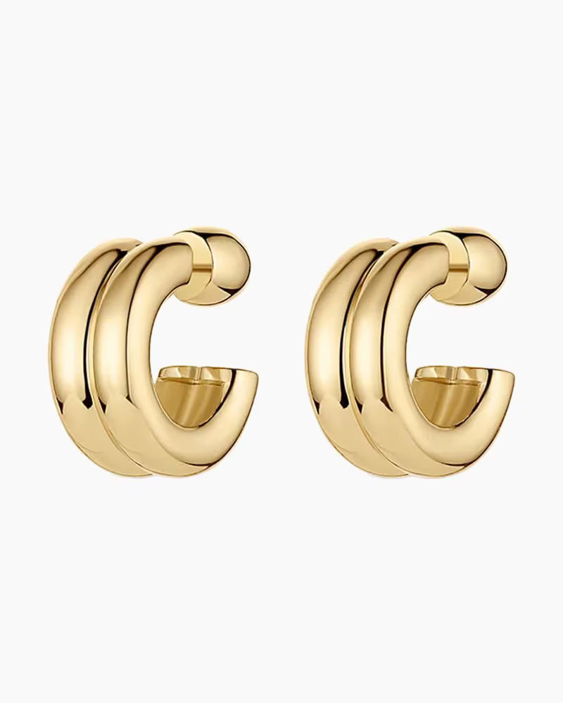 Gorjana Lou Stacked Huggie Earrings