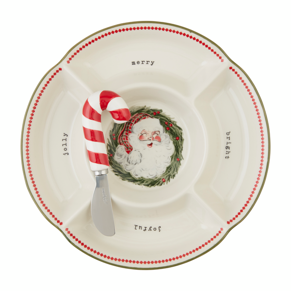 Santa Divided Platter