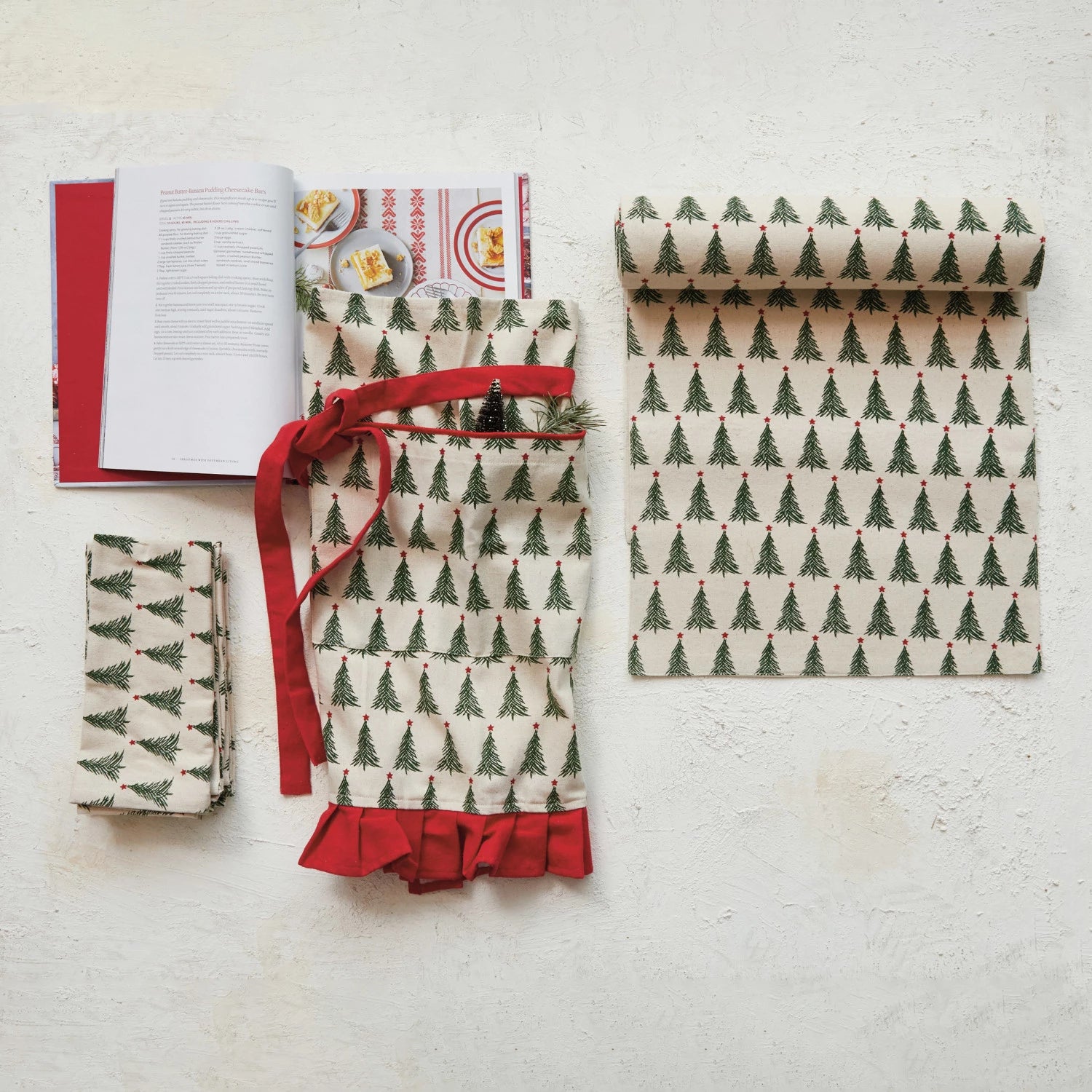 Christmas Tree Half Apron