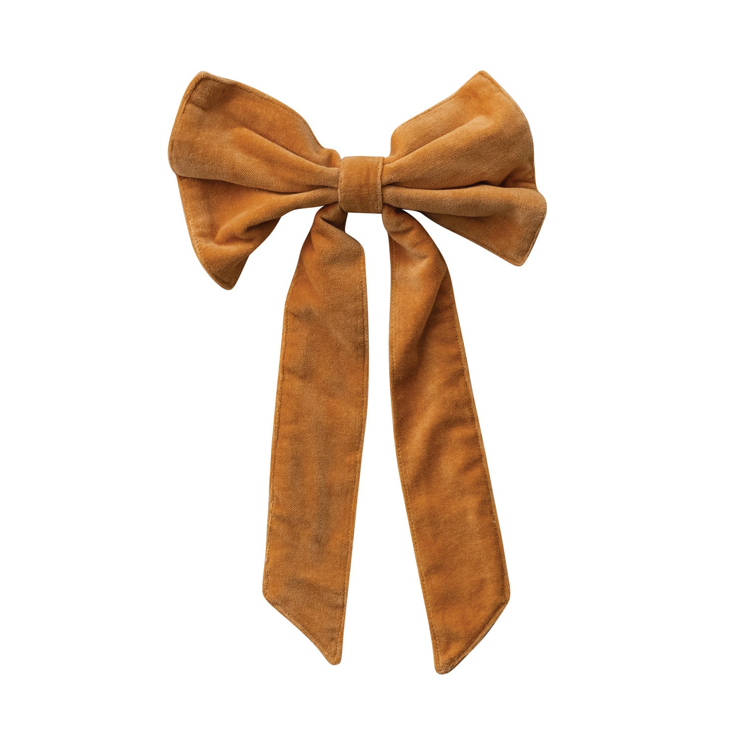 13" Cotton Velvet Clip-On Bow