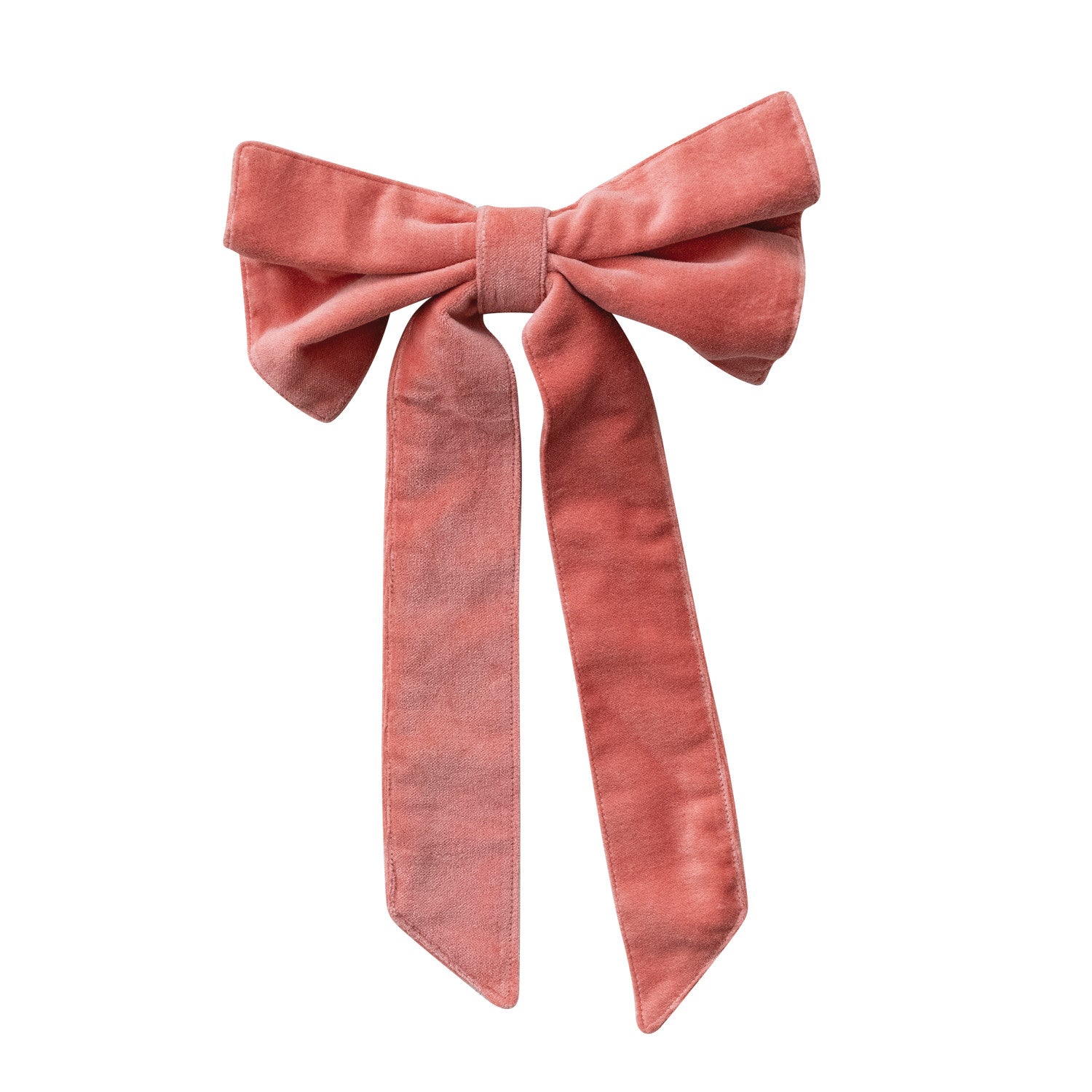 13" Cotton Velvet Clip-On Bow