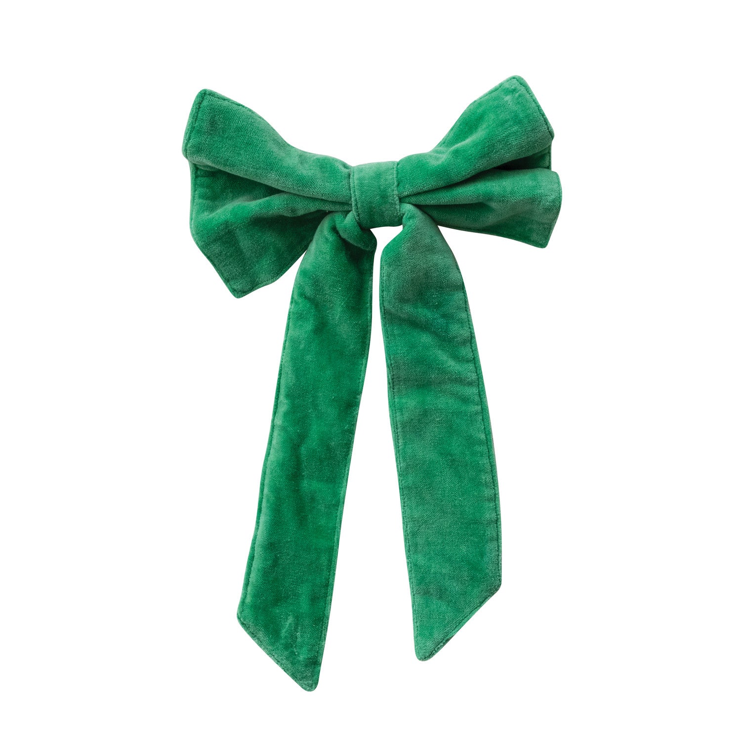 13" Cotton Velvet Clip-On Bow