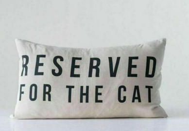 Reserved For Cat Pillow