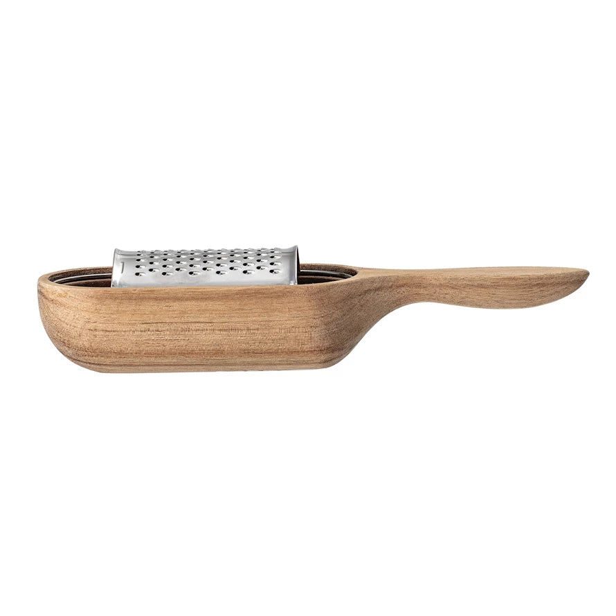 Wood & Stainless Cheese Grater