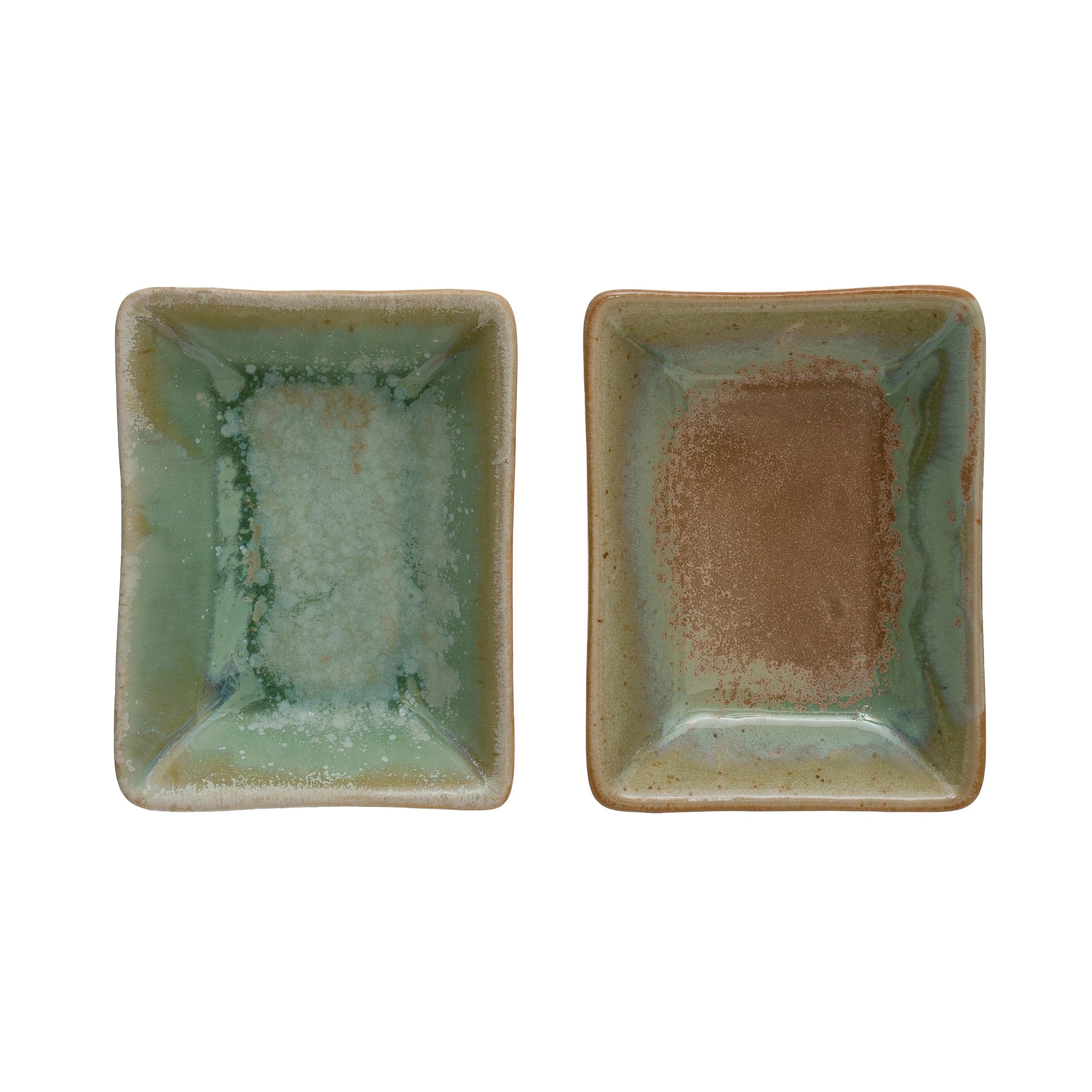 Opal-Glazed Stoneware Morsel Dish