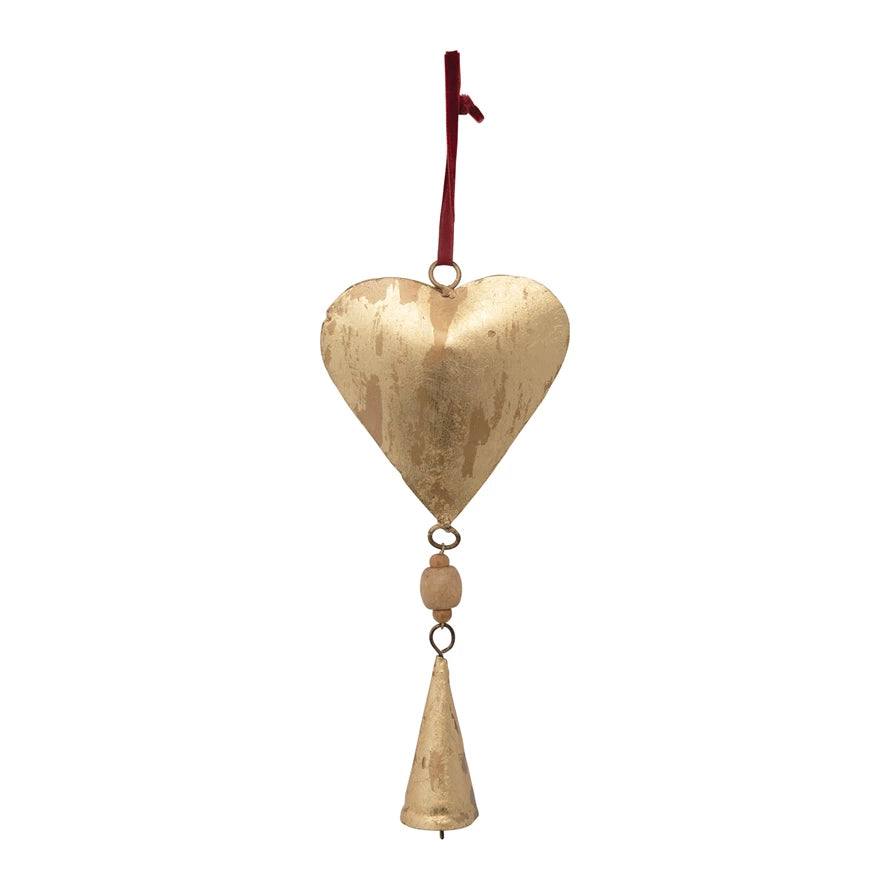 9" Metal Heart Ornament